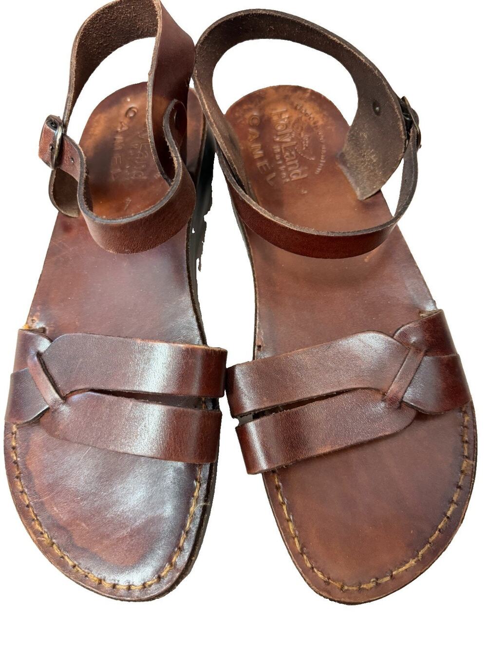 Holy Land Market Unisex Leather Biblical Sandals Jesus Yashua Yousef Style